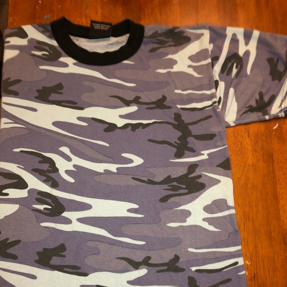 Cool Ass Blue Camo Tee 😎